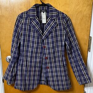 A.P.C. Women's Multicolor Plaid Button Down Shirt